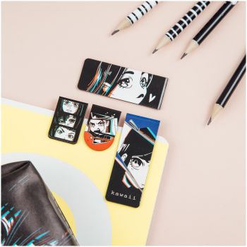 Закладки магнитные для книг, 4шт., MESHU 