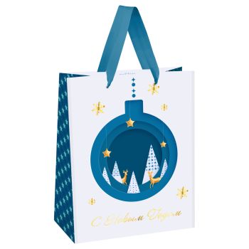 Пакет подарочный 26*32*12см MESHU 