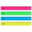 Линейка 25см СТАММ, пластиковая, непрозрачная, неоновые цвета, ассорти