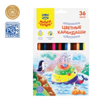 Карандаши акварельные Мульти-Пульти 