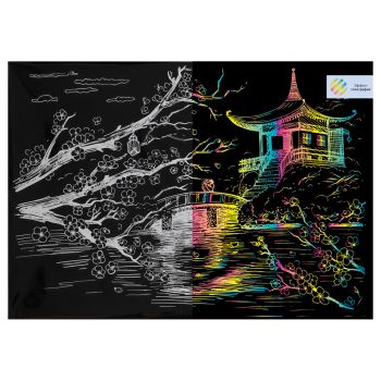 Гравюра с голографическим эффектом ТРИ СОВЫ 