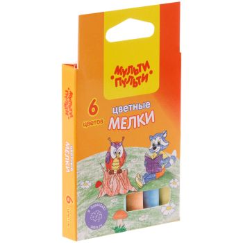 Мелки цветные Мульти-Пульти Мелки цветные Мульти-Пульти