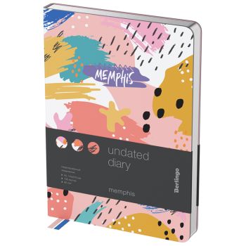 Ежедневник недатированный, А5, 136л., кожзам, Berlingo 