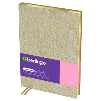 Ежедневник недатированный, А5, 136л., кожзам, Berlingo 