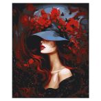 Картина по номерам на холсте с глиттером ТРИ СОВЫ "Загадочность", 40*50, с акриловыми красками и кистями