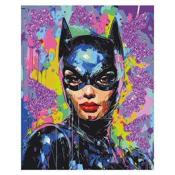 Картина по номерам на холсте с глиттером ТРИ СОВЫ 