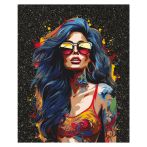 Картина по номерам на холсте с глиттером ТРИ СОВЫ "Драйв", 40*50, с акриловыми красками и кистями